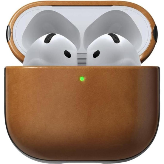 Θήκη AirPods 4th Gen Nomad Modern Leather Case Σκληρή Δερμάτινη - English Tan (NM014575858)