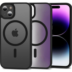 Θήκη iPhone 15 Bodycell MagSafe Backcover Σκληρή Ημιδιάφανη με MagSafe - Matte Black (5206015083723)