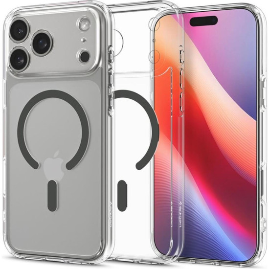 Θήκη iPhone 17 Pro Spigen Ultra Hybrid MagFit Ανθεκτική Σκληρή με MagSafe - Clear / Graphite (ACS10347)