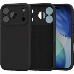 Θήκη iPhone 17 Pro Spacecase Silicone Mag Case Σιλικόνης με MagSafe - Black (5905719132101)