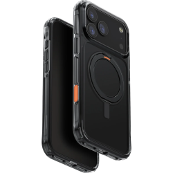 Θήκη iPhone 17 Pro Max Uniq Swivix Ανθεκτική Ημιδιάφανη με MagSafe & Περιστρεφόμενο KickStand - Carbon Black (UNIQ-IP6.9P(2025)-SWVCBLK)