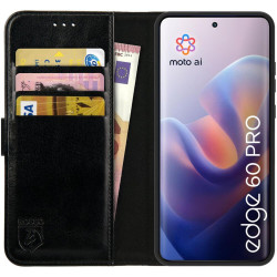 Θήκη Motorola Edge 60 Pro Rosso Element PU Πορτοφόλι - Black (8719246488467)