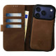 Θήκη iPhone 17 Pro Rosso Elite Δερμάτινο Πορτοφόλι με MagSafe - Brown (8719246484698)