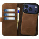 Θήκη iPhone 17 Pro Max Rosso Elite Δερμάτινο Πορτοφόλι με MagSafe - Brown (8719246484728)