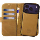 Θήκη iPhone 17 Pro Max Rosso Elite Δερμάτινο Πορτοφόλι με MagSafe - Light Brown (8719246484735)