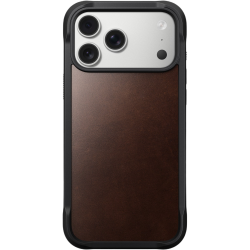 Θήκη iPhone 17 Pro Max Nomad Rugged Leather Case Horween Ανθεκτική Δερμάτινη με MagSafe - Rustic Brown (NM011796858)