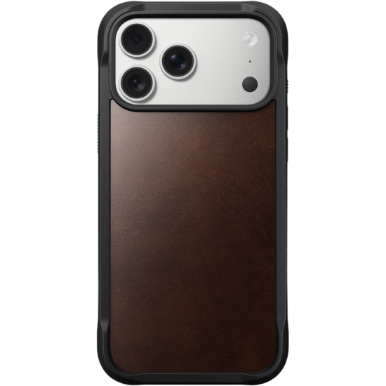 Θήκη iPhone 17 Pro Max Nomad Rugged Leather Case Horween Ανθεκτική Δερμάτινη με MagSafe - Rustic Brown (NM011796858)