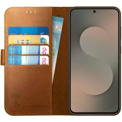 Θήκη Samsung Galaxy S25 FE Rosso Deluxe Δερμάτινο Πορτοφόλι - Brown (8719246494086)