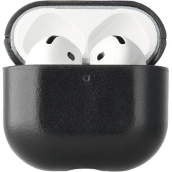 Θήκη AirPods 4th Gen Rosso Deluxe Σκληρή Δερμάτινη - Black (8719246494826)