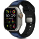 Λουράκι Apple Watch Ultra/SE/11/10/9/8/7/6/5/4 (49/46/45/44mm) Tech-Protect Iconband Line Σιλικόνης - Black / Navy (5906302333448)