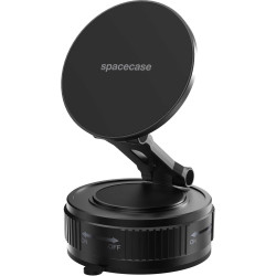Βάση Κινητών Αυτοκινήτου Spacecase Vacuum Magnetic Mount MagLock με Βεντούζα & MagSafe για Παρμπρίζ και Λείες Επιφάνειες - Black (5905719131876)