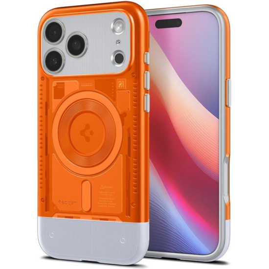 Θήκη iPhone 17 Pro Max Spigen Classic C1 MagFit Ανθεκτική Σκληρή με MagSafe - Tangerine (ACS10296)
