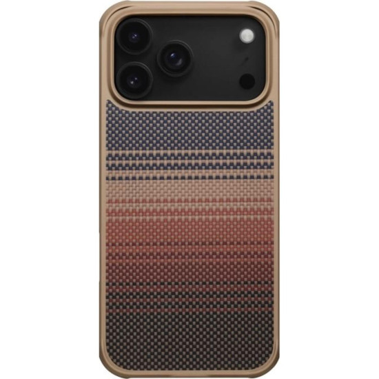 Θήκη iPhone 17 Pro Max Pitaka Aramid ProGuard MagEZ Case Pro 5 Aramid Fiber Body Ανθεκτική με MagSafe 2.3mm 1500D - Sunset (KI1702MGPM)