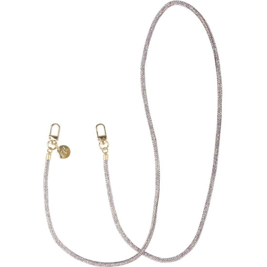Λουράκι Λαιμού AVY Chain Crossbody Strap Αποσπώμενο για Θήκες Κινητών / Smartphones - Silver Spark (8719246497544)