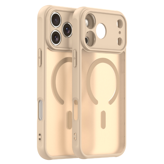 Θήκη iPhone 17 Pro Max Techsuit HaloFrost II MagSafe Σκληρή Ημιδιάφανη με MagSafe - Gold (5949419325760)