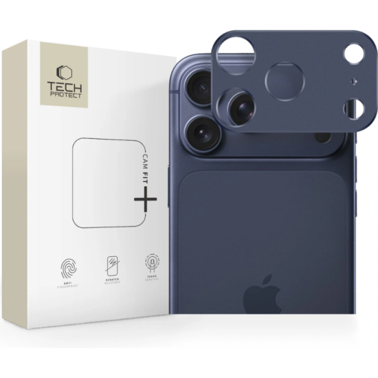 Κάλυμμα Κάμερας iPhone 17 Pro Max Tech-Protect Camalloy Fit+ Προστατευτικό Μεταλλικό - Deep Blue (5906302334575)