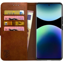 Θήκη Xiaomi Redmi Note 14 Pro 5G / Poco X7 Rosso Element PU Πορτοφόλι - Brown (8719246478055)