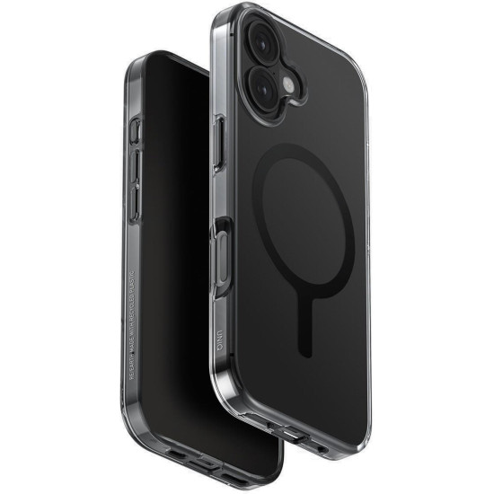 Θήκη iPhone 17 Uniq Clario Ανθεκτική Eco-Friendly με MagSafe - Smoke (UNIQ-IP6.3(2025)-CLARMSMK)