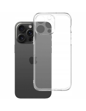 Θήκη iPhone 15 Pro Max Spacecase Clear Case Διάφανη Σιλικόνης 1mm - Transparent (5905719106355)
