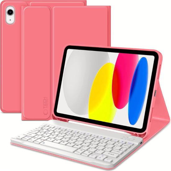 Θήκη iPad (A16) 11th Gen. 2025 11" / 10th Gen. 2022 10.9" Tech-Protect SC Pen Smartcase με Υποδοχή για Apple Pencil & Πληκτρολόγιο Bluetooth - Magenta (5906302335251)