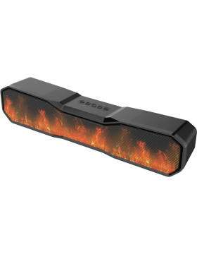 Ηχείο The Source RED5 Wireless Flame Speaker TWS Ασύρματο Φορητό Bluetooth με LED RGB Πολύχρωμο Εφέ Φλόγας - Black (5056327920656)