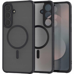 Θήκη Samsung Galaxy S25 FE Spacecase Hybrid MagSafe Σκληρή Ημιδιάφανη με MagSafe - Black (5905719132668)
