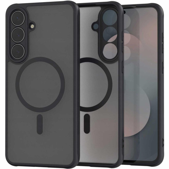 Θήκη Samsung Galaxy S25 FE Spacecase Hybrid MagSafe Σκληρή Ημιδιάφανη με MagSafe - Black (5905719132668)