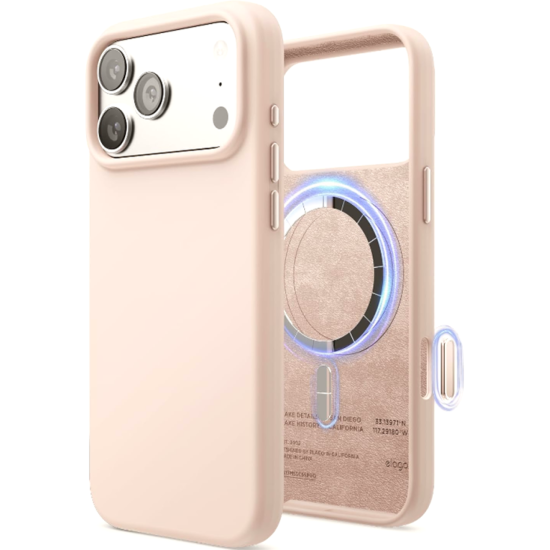 Θήκη iPhone 17 Pro Max Elago Magnetic Silicone Case Premium Σιλικόνης με MagSafe - Lovely Pink (ES17MSSC69PRO-LPK)