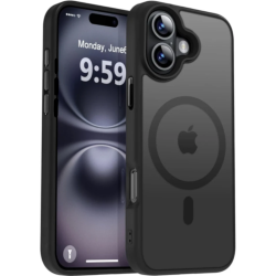 Θήκη iPhone 16 Plus Bodycell MagSafe Backcover Σκληρή Ημιδιάφανη με MagSafe - Matte Black (5206015083778)