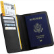 Θήκη Διαβατηρίου Satechi FindAll Passport Cover Επαναφορτιζόμενη Αντικλεπτική από Vegan Δέρμα με RFID & Συμβατότητα Apple Find My - Black (ST-VPCK)