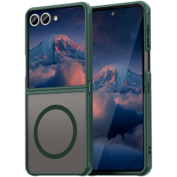 Θήκη Samsung Galaxy Z Flip7 Techsuit HaloFrost II MagSafe Σκληρή Ημιδιάφανη με MagSafe - Green (5949419296169)