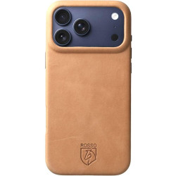 Θήκη iPhone 17 Pro Rosso Elite Back Cover Δερμάτινη με MagSafe - Light Brown (8719246484582)