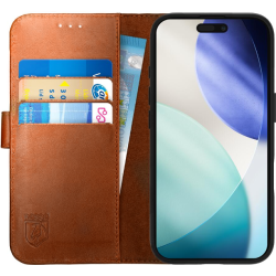 Θήκη iPhone 17 Pro Rosso Deluxe Δερμάτινο Πορτοφόλι - Brown (8719246484322)