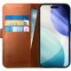 Θήκη iPhone 17 Pro Rosso Deluxe Δερμάτινο Πορτοφόλι - Brown (8719246484322)