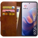 Θήκη Motorola Edge 60 Pro Rosso Element PU Πορτοφόλι - Brown (8719246488474)
