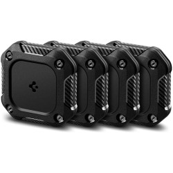 Θήκη AirTag 2 / 1 Spigen Tough Armor IP Αυτοκόλλητη Σκληρή Αδιάβροχη IPX8 4 Τεμάχια - Black (ACS10464)