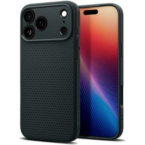 Θήκη iPhone 17 Pro Max Spigen Liquid Air Ανθεκτική Σιλικόνης - Abyss Green (ACS10267)