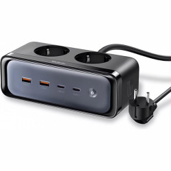 Πολύπριζο Mcdodo 6 in 1 με 2 x Υποδοχές AC 2500W / Διακόπτη & Καλώδιο 150cm 2 x USB-A / 2 x Type-C 70W - Black (CH-4610)