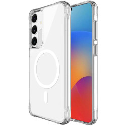 Θήκη Samsung Galaxy S25 / S24 Buddi Core Σκληρή Διάφανη με MagSafe - Clear (8719246492921)