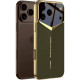 Θήκη iPhone 17 Pro Max Bodycell Jazz PU Leather Backcover Σκληρή - Green (5206015085178)