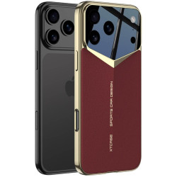 Θήκη iPhone 17 Pro Max Bodycell Jazz PU Leather Backcover Σκληρή - Red (5206015085185)