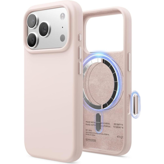 Θήκη iPhone 17 Pro Elago Magnetic Silicone Case Premium Σιλικόνης με MagSafe - Light Pink (ES17MSSC63PRO-LPK)
