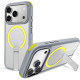 Θήκη iPhone 17 Pro Prodigee Formula K1 Ημιδιάφανη Ανθεκτική με MagSafe & KickStand - Neon (IPH17P-6.3-FRMK-NON)