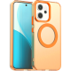 Θήκη Oppo Reno14 Techsuit CandyCase Σκληρή Ημιδιάφανη με MagSafe - Orange (5949419349322)