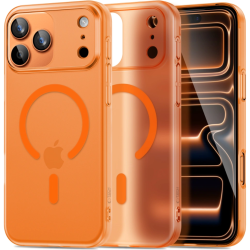 Θήκη iPhone 17 Pro Max Tech-Protect MagSlim Σκληρή Ημιδιάφανη με MagSafe - Matte / Cosmic Orange (5906302352579)