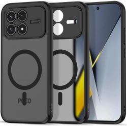 Θήκη Xiaomi Poco F8 Pro Tech-Protect MagMat Σκληρή Ημιδιάφανη με MagSafe - Matte Black (5906302352708)