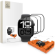Hybrid Glass Apple Watch SE/6/5/4 (40mm) Tech-Protect Easy Set Flex+ Αντιχαρακτικό Υβριδικό Γυαλί Προστασίας Οθόνης 3 Τεμάχια - Black (5906302336128)