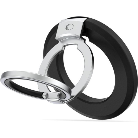 Βάση Στήριξης Tech-Protect MMR500 Μαγνητικό MagSafe Phone Ring με Επιπλέον Αυτοκόλλητο Δακτύλιο MagSafe - Black (5906302368655)