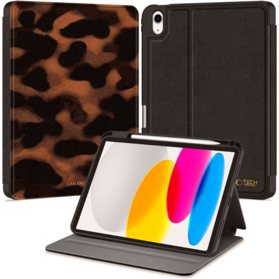 Θήκη iPad (A16) 11th Gen. 2025 11" / 10th Gen. 2022 10.9" Tech-Protect Lamano Smartcase Flip με Υποδοχή για Apple Pencil - Panther (5906302335916)