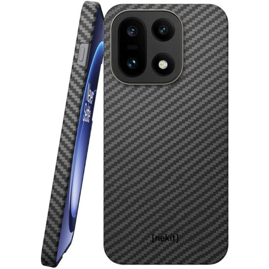 Θήκη OnePlus 15 Nekit Fiber Σκληρή με MagSafe Aramid Fiber 1mm 1500D Kevlar - Black (8719246546822)